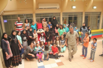 مركز شيكاجو اللد يفاجئ الطفلة الغزاوية ندى بمناسبة عيد ميلادها